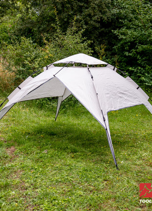 Toolbrothers Tenda da campeggio all'aperto per 2-4 persone Tenda a cupola Tenda idraulica Tenda pop-up Impermeabile, colonna d'acqua 2000-3000 mm