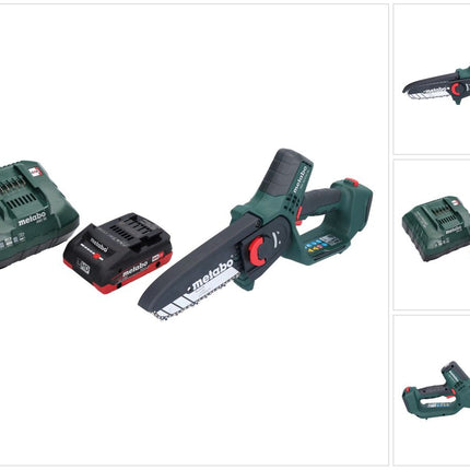Metabo MS 18 LTX 15 sega da potatura a batteria 18 V 15 cm 5 m/s + 1x batteria ricaricabile 4,0 Ah + caricatore