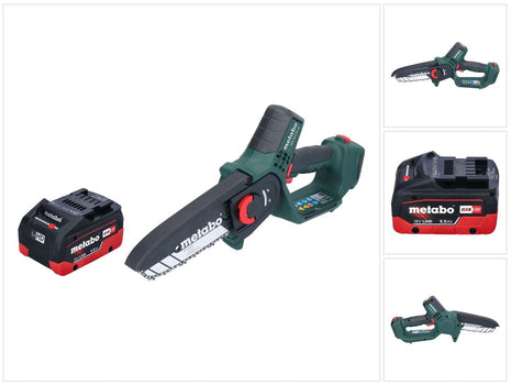 Metabo MS 18 LTX 15 cordless pruning saw 18 V 15 cm 5 m/s + 1x rechargeable battery 5.5 Ah - without charger
