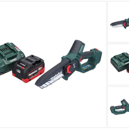 Metabo MS 18 LTX 15 Akku Gehölzsäge 18 V 15 cm 5 m/s + 1x Akku 5,5 Ah + Ladegerät