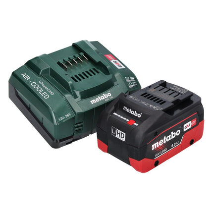 Metabo WVB 18 LTX BL 15-125 Quick Meuleuse d'angle sans fil 18 V 125 mm Brushless + 1x batterie 8,0 Ah + chargeur + metaBOX