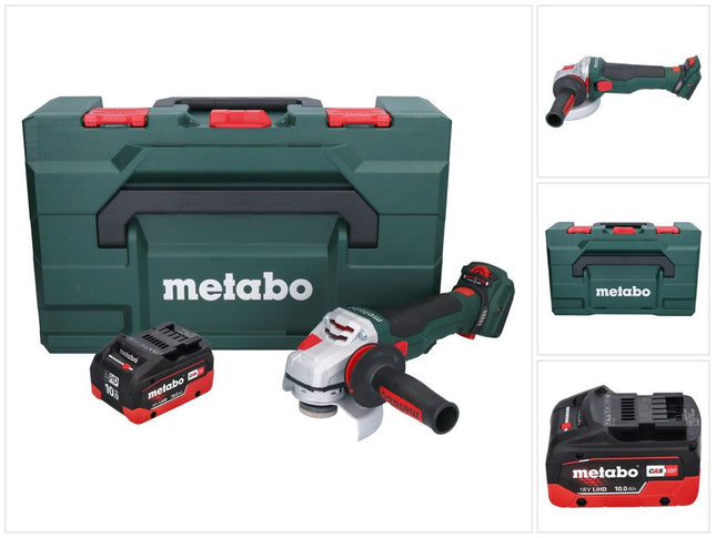 Metabo WVB 18 LTX BL 15-125 Smerigliatrice angolare a batteria Quick 18 V 125 mm senza spazzole + 1x batteria ricaricabile 10,0 Ah + metaBOX - senza caricabatterie