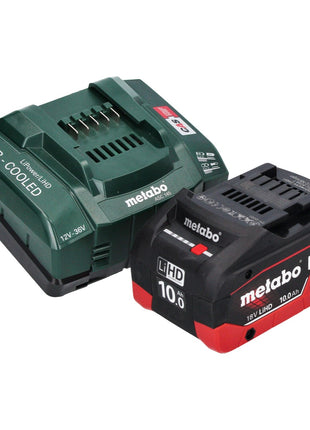 Metabo WVB 18 LTX BL 15-125 Amoladora angular de batería Quick 18 V 125 mm sin escobillas + 1x batería 10,0 Ah + cargador + metaBOX