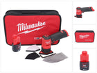 Milwaukee M12 FDSS-201B Ponceuse delta sans fil 12 V 88,8 x 63,5 mm + 1x batterie 2,0 Ah - sans chargeur de batterie