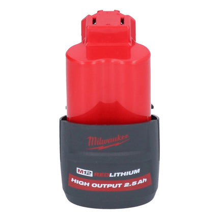 Milwaukee M12 FDSS-251B Ponceuse delta sans fil 12 V 88,8 x 63,5 mm + 1x batterie 2,5 Ah - sans chargeur de batterie