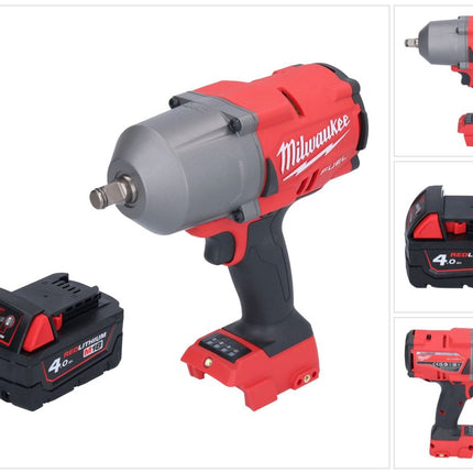 Clé à chocs sans fil Milwaukee M18 FHIWF12-401 18 V 1356 Nm 1/2" brushless + 1x batterie 4,0 Ah - sans chargeur