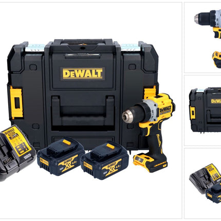 DeWalt DCD 800 M2T Akku Bohrschrauber 18 V 90 Nm Brushless + 2x Akku 4,0 Ah + Ladegerät + TSTAK