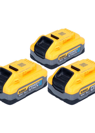 Kit di batterie DeWalt DCBP 518 H3 3x Powerstack 18 V 5,0 Ah / 5000 mAh XR Li-Ion - con indicatore di carica