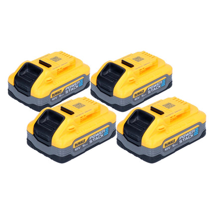 DeWalt Kit batterie DCBP 518 H4 4x batteries Powerstack 18 V 5,0 Ah / 5000 mAh XR Li-Ion - avec indicateur de charge