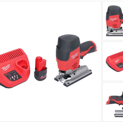 Milwaukee M12 JS-251 Akku Stichsäge 12 V + 1x Akku 2,5 Ah + Ladegerät