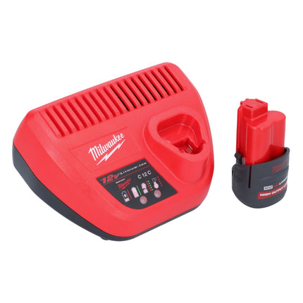 Milwaukee M12 JS-251 Akku Stichsäge 12 V + 1x Akku 2,5 Ah + Ladegerät