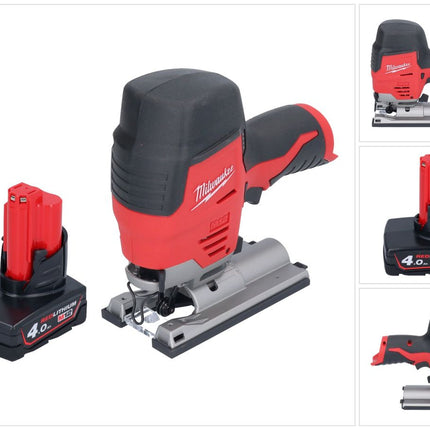 Seghetto alternativo a batteria Milwaukee M12 JS-401 12 V + 1x batteria 4,0 Ah - senza caricabatteria
