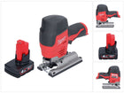 Seghetto alternativo a batteria Milwaukee M12 JS-401 12 V + 1x batteria 4,0 Ah - senza caricabatteria