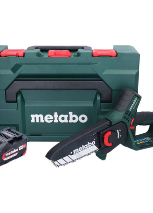 Metabo MS 18 LTX 15 sega da potatura a batteria 18 V 15 cm 5 m/s + 1x batteria ricaricabile 4,0 Ah + metaBOX - senza caricabatterie