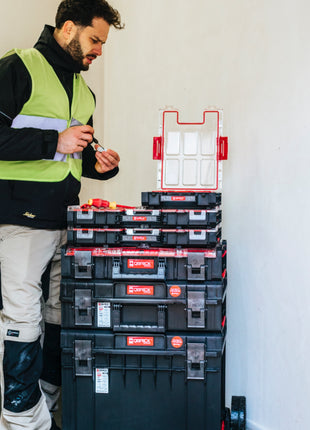 Qbrick System ONE Organiser M MFI impilabile 365 x 265 x 77 mm 2,5 l IP66 con inserto in schiuma