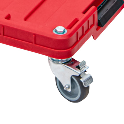 Qbrick System ONE Plate-forme de transport RED ULTRA HD Rouleaux de transport Plateau roulant 745 x 510 x 180 mm