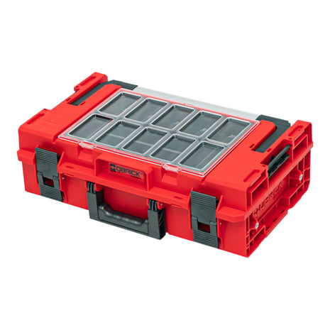 Qbrick System ONE 200 2.0 Expert RED ULTRA HD Valigia portautensili personalizzata organizzatore modulare 585 x 385 x 190 mm 15,4 l impilabile IP66