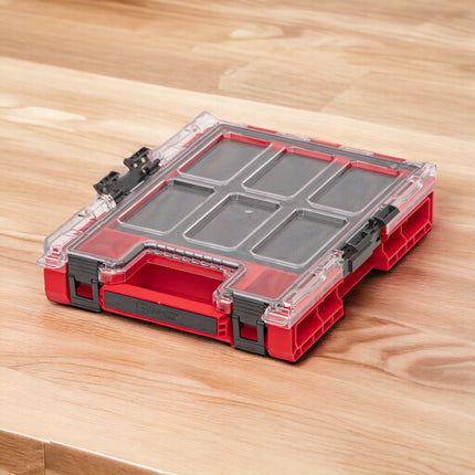 Qbrick System ONE Organiser M MFI RED ULTRA HD impilabile 365 x 265 x 77 mm 2,5 l IP66 con inserto in schiuma