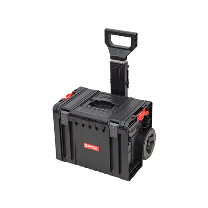 Qbrick System PRO Cart 2.0 boîte mobile sur roues empilable 450 x 390 x 690 mm 28 l avec poignée télescopique