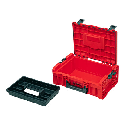 Qbrick System PRO Technik Case 2.0 RED ULTRA HD Custom Mallette à outils 450 x 332 x 171 mm 12 l empilable IP54 avec étagère