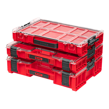 Qbrick System PRO Organiser 300 RED ULTRA HD impilabile 452 x 358 x 110 mm 9 l IP54 con 8 inserti