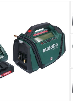 Metabo AK 18 Multi cordless compressor 18 V 11 bar + 1x rechargeable battery 2.0 Ah + charger