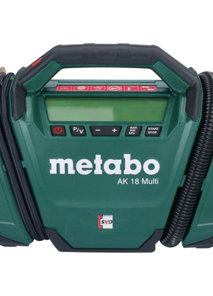 Metabo AK 18 Multi cordless compressor 18 V 11 bar + 1x rechargeable battery 2.0 Ah + charger