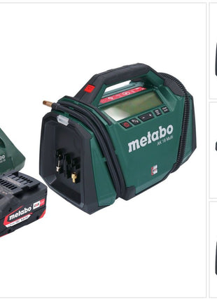 Compressore a batteria Metabo AK 18 Multi 18 V 11 bar + 1x batteria 4,0 Ah + caricatore