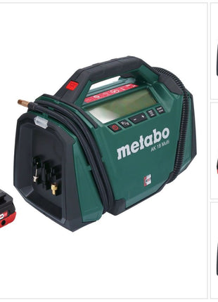 Metabo AK 18 Multi cordless compressor 18 V 11 bar + 1x battery 4.0 Ah - without charger