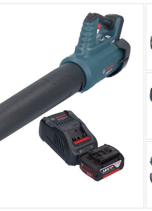 Bosch GBL 18V-750 Profesjonalna dmuchawa akumulatorowa 18 V BITURBO Brushless + 1x akumulator 5,0 Ah + ładowarka