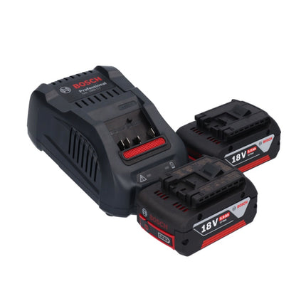 Bosch GBL 18V-750 Soffiatore professionale a batteria 18 V BITURBO Brushless + 2x batteria ricaricabile 5,0 Ah + caricabatterie