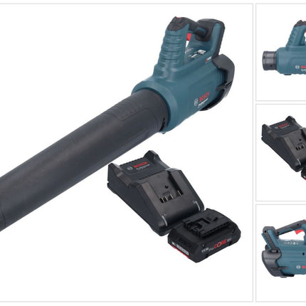 Soffiatore a batteria senza spazzole Bosch GBL 18V-750 Professional 18 V BITURBO + 1x batteria ProCORE 4,0 Ah + caricabatterie