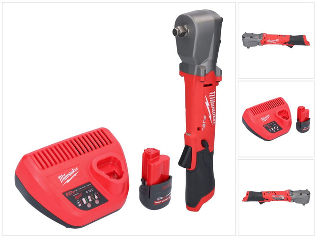Milwaukee M12 FRAIWF12-251 Visseuse d'angle sans fil 12 V 1/2" 270 Nm Brushless + 1x batterie 2,5 Ah + chargeur