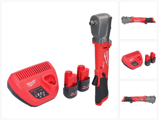 Milwaukee M12 FRAIWF12-252 Visseuse d'angle sans fil 12 V 1/2" 270 Nm Brushless + 2x batterie 2,5 Ah + chargeur