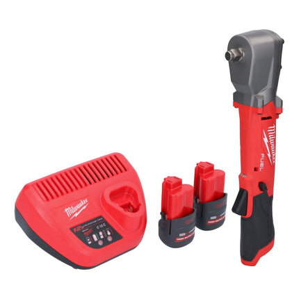 Milwaukee M12 FRAIWF12-252 Visseuse d'angle sans fil 12 V 1/2" 270 Nm Brushless + 2x batterie 2,5 Ah + chargeur