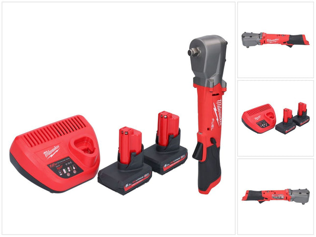 Milwaukee M12 FRAIWF12-502 Visseuse d'angle sans fil 12 V 1/2" 270 Nm Brushless + 2x batterie 5,0 Ah + chargeur