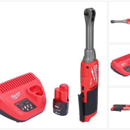 Milwaukee M12 FHIR14LR-201 batterie cliquet haute vitesse 12 V 47 Nm 1/4" brushless + 1x batterie 2,0 Ah + chargeur