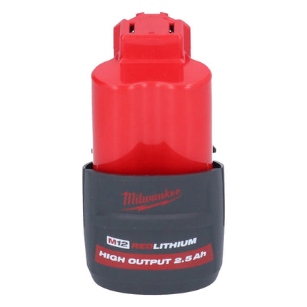 Milwaukee M12 FHIR14LR-251 Clé à cliquet sans fil à grande vitesse 12 V 47 Nm 1/4" Brushless + 1x batterie 2,5 Ah - sans chargeur