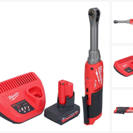 Milwaukee M12 FHIR14LR-501 batterie cliquet haute vitesse 12 V 47 Nm 1/4" brushless + 1x batterie 5,0 Ah + chargeur
