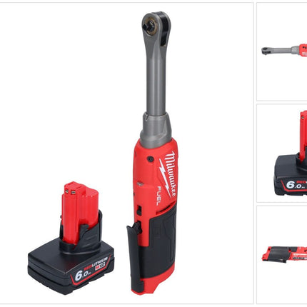 Milwaukee M12 FHIR14LR-601 Clé à cliquet sans fil à grande vitesse 12 V 47 Nm 1/4" Brushless + 1x batterie 6,0 Ah - sans chargeur