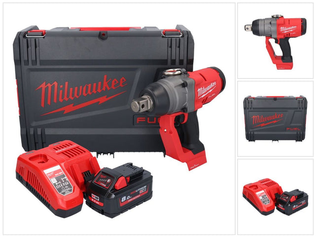 Milwaukee M18 ONEFHIWF1-801X Avvitatore a impulsi a batteria 18 V 2033 Nm 1 Brushless + 1x batteria 8,0 Ah + caricatore + HD Box