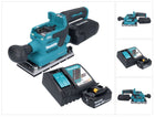 Makita DBO 381 RT1U 18 V 93 x 185 mm Vibrofinitrice a batteria senza spazzole + 1x batteria 5,0 Ah + caricabatterie