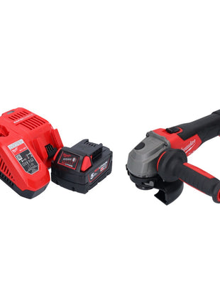 Milwaukee M18 FSAG125X-501 cordless angle grinder 18 V 125 mm brushless + 1x rechargeable battery 5.0 Ah + charger