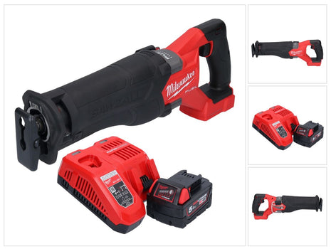 Milwaukee M18 FSZ-501 cordless Recipro reciprocating saw 18 V brushless + 1x battery 5.0 Ah + charger