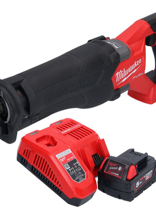 Milwaukee M18 FSZ-501 cordless Recipro reciprocating saw 18 V brushless + 1x battery 5.0 Ah + charger