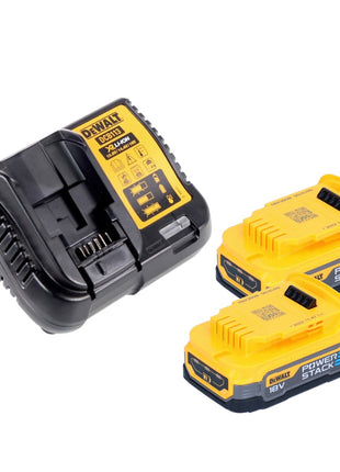 DeWalt DCF 887 E2 18 V 205 Nm 1/4'' Avvitatore a impulsi senza spazzole + 2x batteria 1,7 Ah + caricabatterie