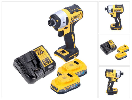 DeWalt DCF 887 E2 cordless impact wrench 18 V 205 Nm 1/4" brushless + 2x rechargeable battery 1.7 Ah + charger
