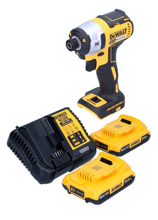 DeWalt DCF 887 D2 Clé à choc sans fil 18 V 205 Nm 1/4'' Brushless + 2x batterie 2,0 Ah + chargeur