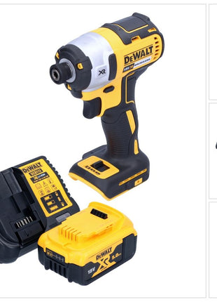 DeWalt DCF 887 P1 Clé à choc sans fil 18 V 205 Nm 1/4'' Brushless + 1x batterie 5,0 Ah + chargeur