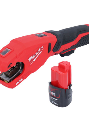 Milwaukee M12 PCSS-201 cordless stainless steel pipe cutter 12 V 12 - 28 mm + 1x rechargeable battery 2.0 Ah - without charger